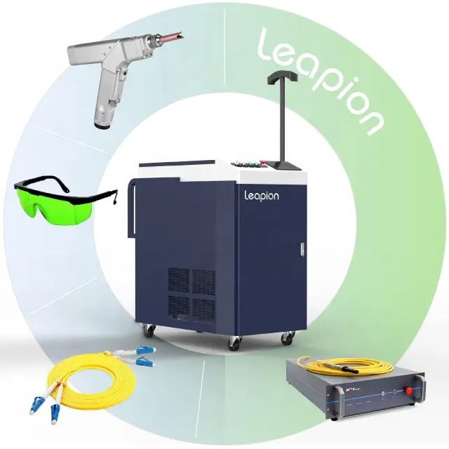 Leapion automatico in fibra di macchina di saldatura laser portatile macchina di saldatura laser in fibra 1500w in fibra ottica laser saldatore UTILIZZATO