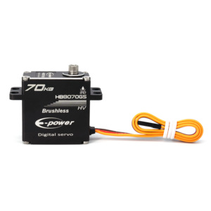 E-Power 14V 0.09S เกียร์โลหะแรงบิดขนาดใหญ่70kg เซอร์โวดิจิตอลไร้แปรงสำหรับ1/8 1/10รถยนต์รุ่น RC