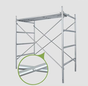 Andamio plegable móvil multiusos de acero de fácil montaje Construcción de edificios Andamio de escalera profesional