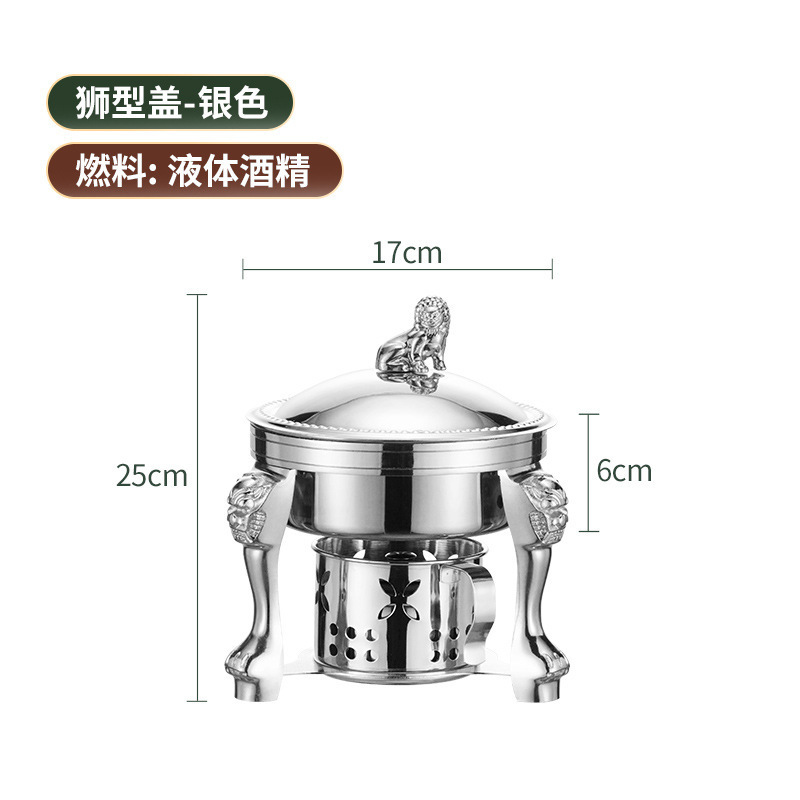 Lion-shaped cap - silver