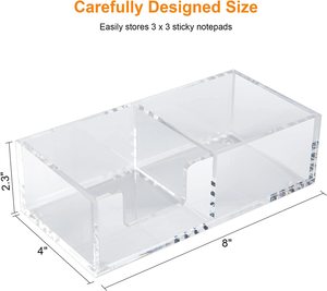 Chú ý chủ lưu ý rõ ràng Acrylic Memo chủ cho bàn tổ chức văn phòng nhà bài Pop Lưu ý Dispenser - Product Image 2