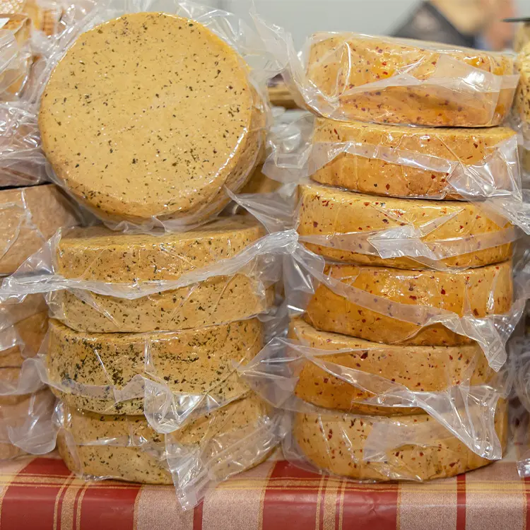 Película de vacío de alta barrera coextruida para envasado de alimentos al por mayor para carne y salchichas