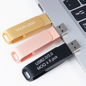 带有徽标的定制128GB定制USB 3.0闪存驱动器