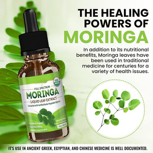 Nhãn hiệu riêng Moringa lá chiết xuất chất lỏng giọt Rau Glycerin axit amin thiết yếu lúa mì-Nhạy cảm màu xanh lá cây hành vi - Product Image 2