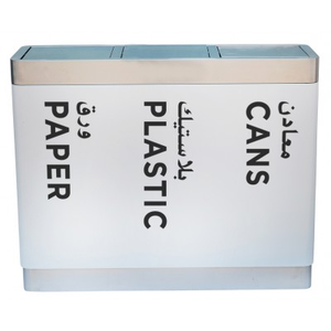 Çelik çöp ucuz çöp kovaları paslanmaz 2 In 1 küllük kutuları dekoratif toz kutusu yeni kat çöp sıralama çöp tenekesi çöp kutusu çöp kovası - Product Image 4