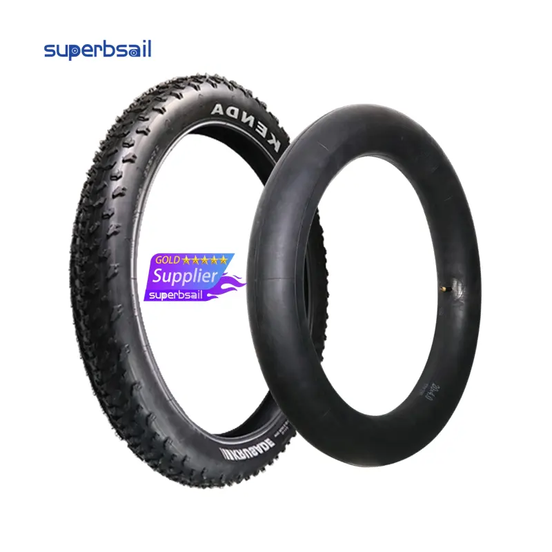 Superbsail EU 창고 팻 자전거 타이어 20x4 KENDA K1188 내부 튜브 20*4.0 20 인치 MTB 자전거 타이어와 전기 자전거 사이클 타이어