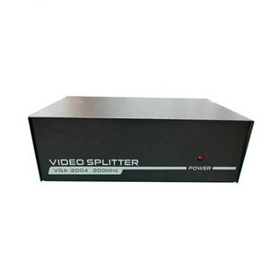 Factory Wholesale VGA <strong>Splitter</strong> <strong>1</strong> <strong>Input</strong> <strong>2</strong> <strong>Output</strong> <strong>2</strong> Ports <strong>1</strong> PC to <strong>2</strong> Monitors 200MHZ VGA HD Video <strong>Splitter</strong>