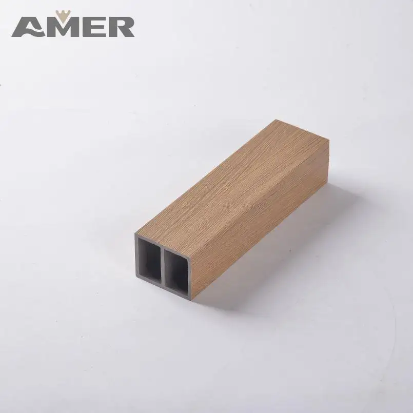Amer WPC Holz Vierkant rohre wasserdichte neue Technologie für WPC Holz und Kunststoff Verbund Vierkant Holzrohr