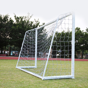 Adult Outdoor Practice Soccer Goal 12' X 6' Durable Polyester <strong>Net</strong> &amp; <strong>PVC</strong> Tube Frame Ideal for Backyard Training - Product Image 2