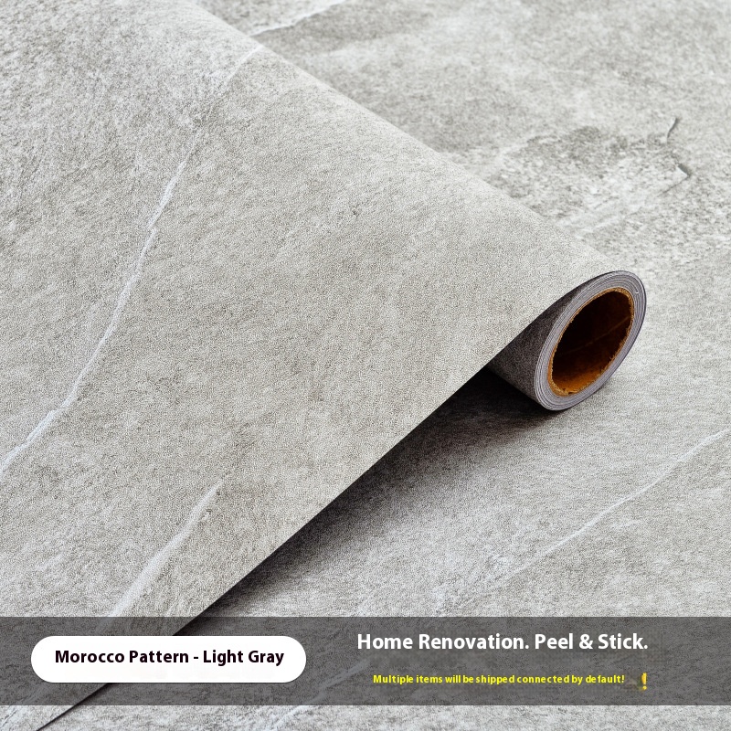 (Thickened floor sticker) Moro pattern - gray white