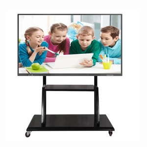 65 75 86 90 98 100 110 Zoll 4K IR Touch Panel Android 14 Interaktives Display mit AI-Kamera für Bildungs organisationen