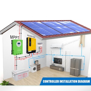 Контроллер заряда 60A Mppt, контроллер заряда солнечной батареи, ЖК-экран Mppt для домашней солнечной системы, интеллектуальное управление 98% ML60 - Product Image 2