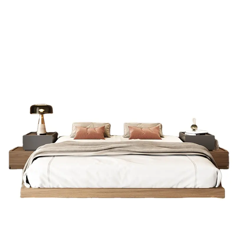 Letto tatami minimalista giapponese in stile ins sospeso letto sospeso a pavimento basso