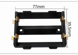 2x18650 pin trường hợp hộp với nylon Hàn Lug Pin trường hợp/hộp/chủ - Product Image 3