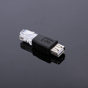 Adaptador USB a RJ45 USB2.0 Hembra a Ethernet RJ45 Conector adaptador de enchufe macho - Product Image 5