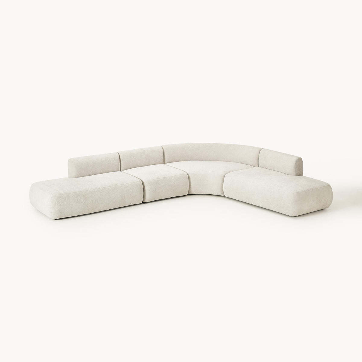 Tejido aterciopelado blanco White