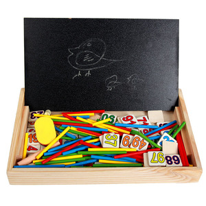 Palo de conteo multifuncional Caja de juego de conteo de colores para niños Reloj Juguete de educación temprana digital - Product Image 3