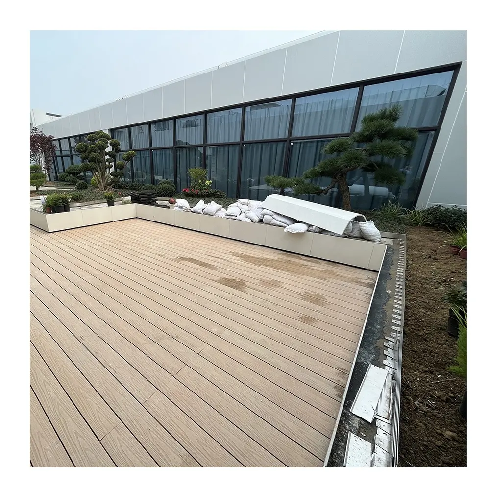 2020 plastic composite panel swimming pool outdoor floorings tiles wpc decking composite floor