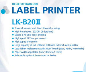 เครื่องพิมพ์ใบเสร็จความร้อนโดยตรง2นิ้ว LK-P20II(P20) สำหรับบริการโลจิสติกค้าปลีก - Product Image 6