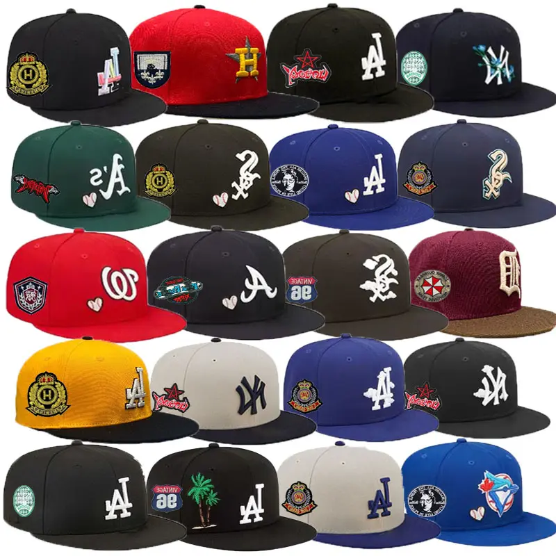 Gorras con logotipo personalizado para hombre bordado Original De Beisbol 6 paneles deportes Snapback Gorras Al Por Mayor sombreros ajustados gorra de béisbol