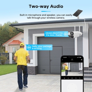 4MP 4 pz telecamere solari H.265 citofono Audio 10 canali Nvr Kit WiFi sistema di sicurezza senza fili per esterni telecamera solare - Product Image 5