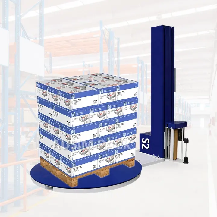 Factory Seal Plastic Film & Automatic Pallet Stretch Strapping Machine