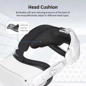 For Oculus for <strong>Quest</strong> 2 Extend Add Fixtures Comfortable Adjustable VR Glasses Strap Scalp Protection High Comfort - Product Image 5