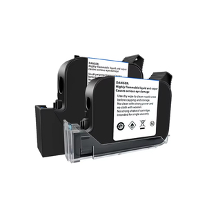 TIJ 12.7mm Manual Handheld Inkjet Printer Screen <strong>Printing</strong> <strong>Coding</strong> Machine Refilled Black <strong>Ink</strong> HP 2580 for Solvent Tube Printer - Product Image 5