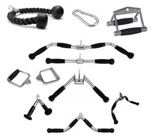 Bft đa chức năng phòng tập thể dục thiết bị tập thể dục thép Grip TRICEPS dây hình chữ V xử lý Lat kéo xuống thanh điện giá phụ kiện ngồi xổm - Product Image 1