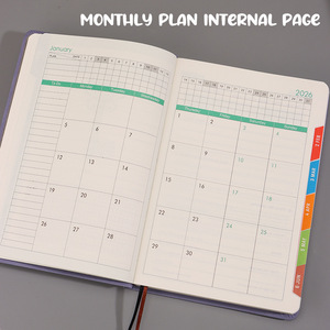 2026 một trang kế hoạch hàng ngày chương trình nghị sự A5/A3 Kích thước PU da Bìa xoắn ốc Tạp Chí cho hiệu quả văn phòng notepad và Nhật ký - Product Image 3