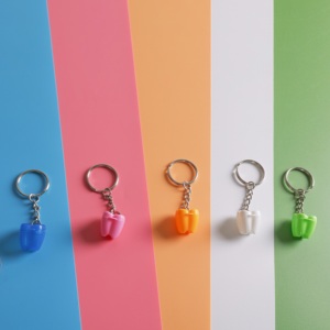 Dei bambini del fumetto protesi Denti box Decorazione Catene Chiave Dente Modello di Forma bambino dente di latte box <span class=keywords><strong>Dental</strong></span> Clinic Regalo di odontoiatria - Product Image 1