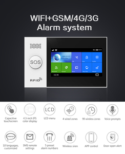 RSH-sistema de alarma inteligente Tuya, sistema antirrobo de seguridad con cable, inalámbrico, Wifi, Sensor de pantalla táctil, Gsm, para el hogar