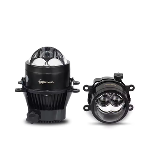 JHS K201 Len Bi <strong>Led</strong> Projector <strong>Led</strong> Fog <strong>Lamp</strong> <strong>80w</strong> 3inch Dual Color Fog Light Bi <strong>Led</strong> Fog Lights for Motorcycle for Car - Product Image 1