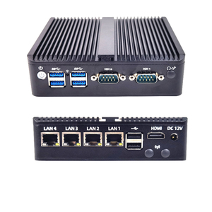 Fanless Mini PC Desktop 4 LAN Pfsense Firewall Celeron J4125 J1900 N100 industriale VPN Gamer di rete Mini Pc Computer nuovo - Product Image 1