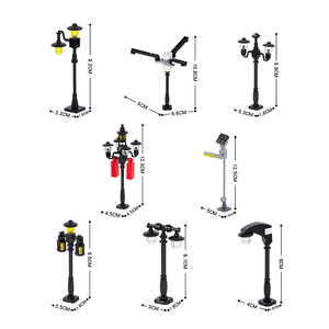 Mo4064 série cidade tijolos 5 pçs/lote iluminação da rua, lâmpada, modelo de coleção, blocos de construção, acessórios, presente, brinquedos para crianças