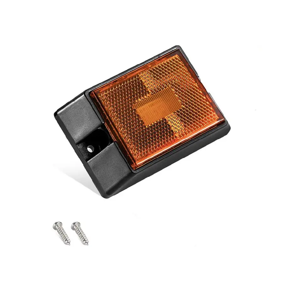 Luz LED de posición lateral para remolque, marcador de liquidación para coche y camión de 12V, RTS DOT