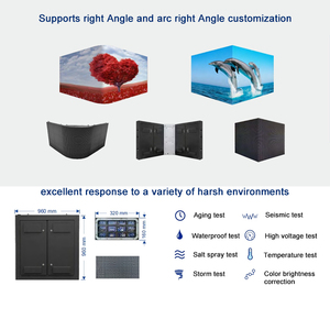 Xingcai P10จุ่มกลางแจ้ง LED ติดผนังวิดีโอความเร็วสูง, โมดูลจอแสดงผลแบบจุ่มลงบนหน้าจอ LED นำทางการจราจร P10
