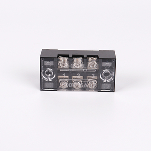 15A 3P 600V <strong>Fixed</strong> <strong>Type</strong> Double Row Screw Brass Conductor <strong>Terminal</strong> <strong>Block</strong> TB1503 Wire Connector Barrier <strong>Terminal</strong> <strong>Blocks</strong> - Product Image 2