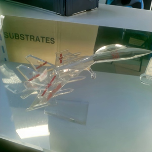 Sang trọng hiện đại quân sự máy bay chiến đấu pha lê điêu khắc handmade Laser khắc logo OEM không quân theo chủ đề công ty Quà Tặng VIP khách hàng - Product Image 6