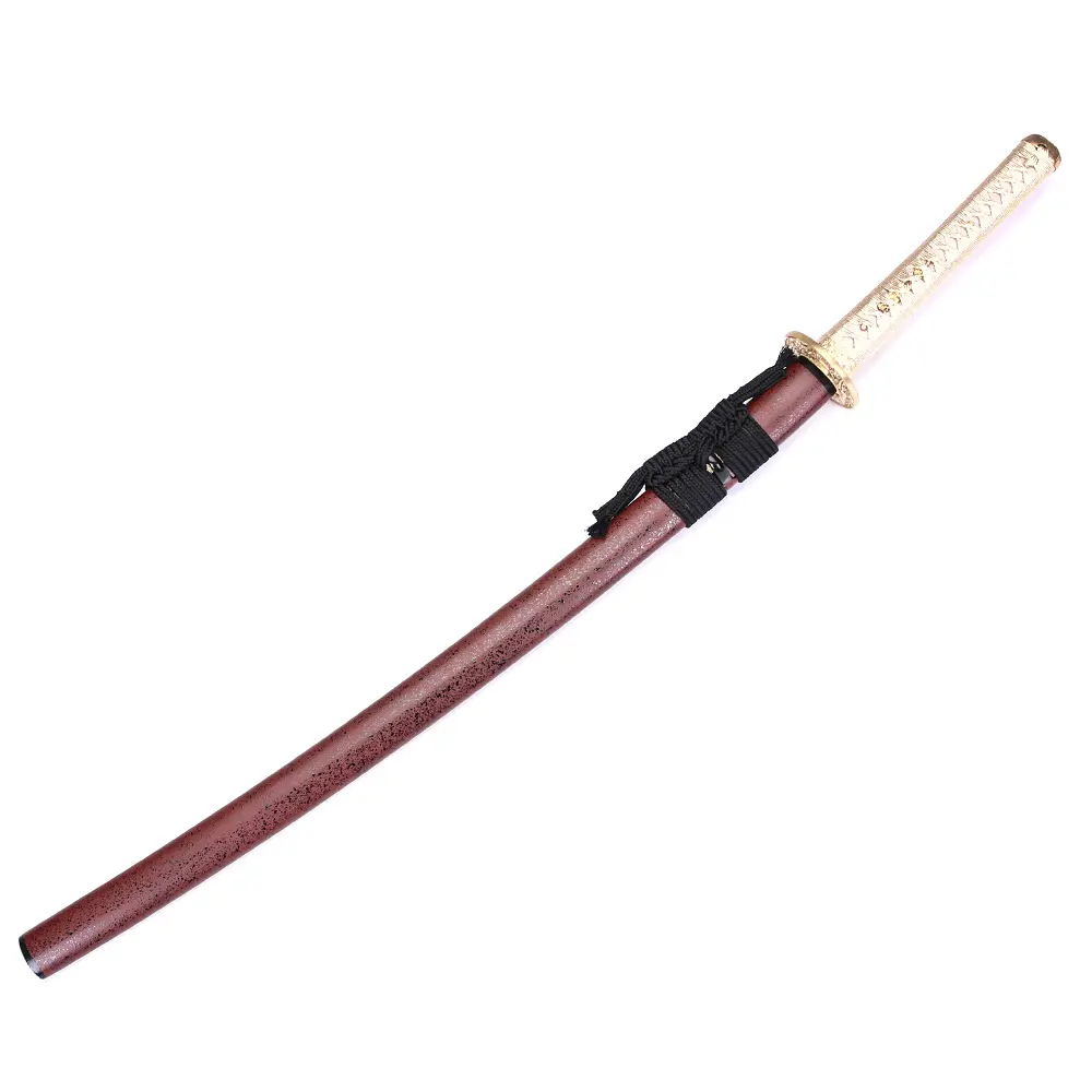 103cm Japanese Samurai Sword Wooden Swords Golden Handle Katana For Collection