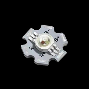 HPL LED PCBボード,高出力RGB LED 1ワット6ピンスポットライトチップ蛍光灯用ヒートシンク付き - Product Image 1