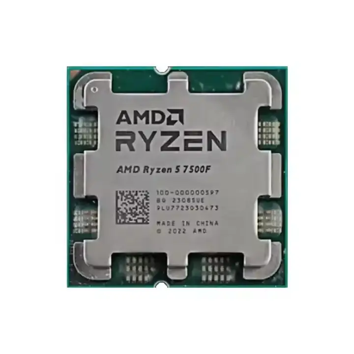 AMD Ryzen 5 7500f R5 7500f 6-Core 12-Thread CPU Bộ vi xử lý 5nm L3 = 32m 100-000000597 ổ cắm AM5 CPU cho máy tính để bàn máy tính