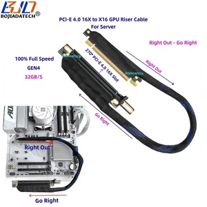 Reverse PCIe 16X khe gen4 PCI-E 4.0 X16 Card đồ họa Cáp Riser 270 độ 0.3M 0.4m 0.5M 0.6m 0.8m 1m cho ai máy chủ GPU - Product Image 4