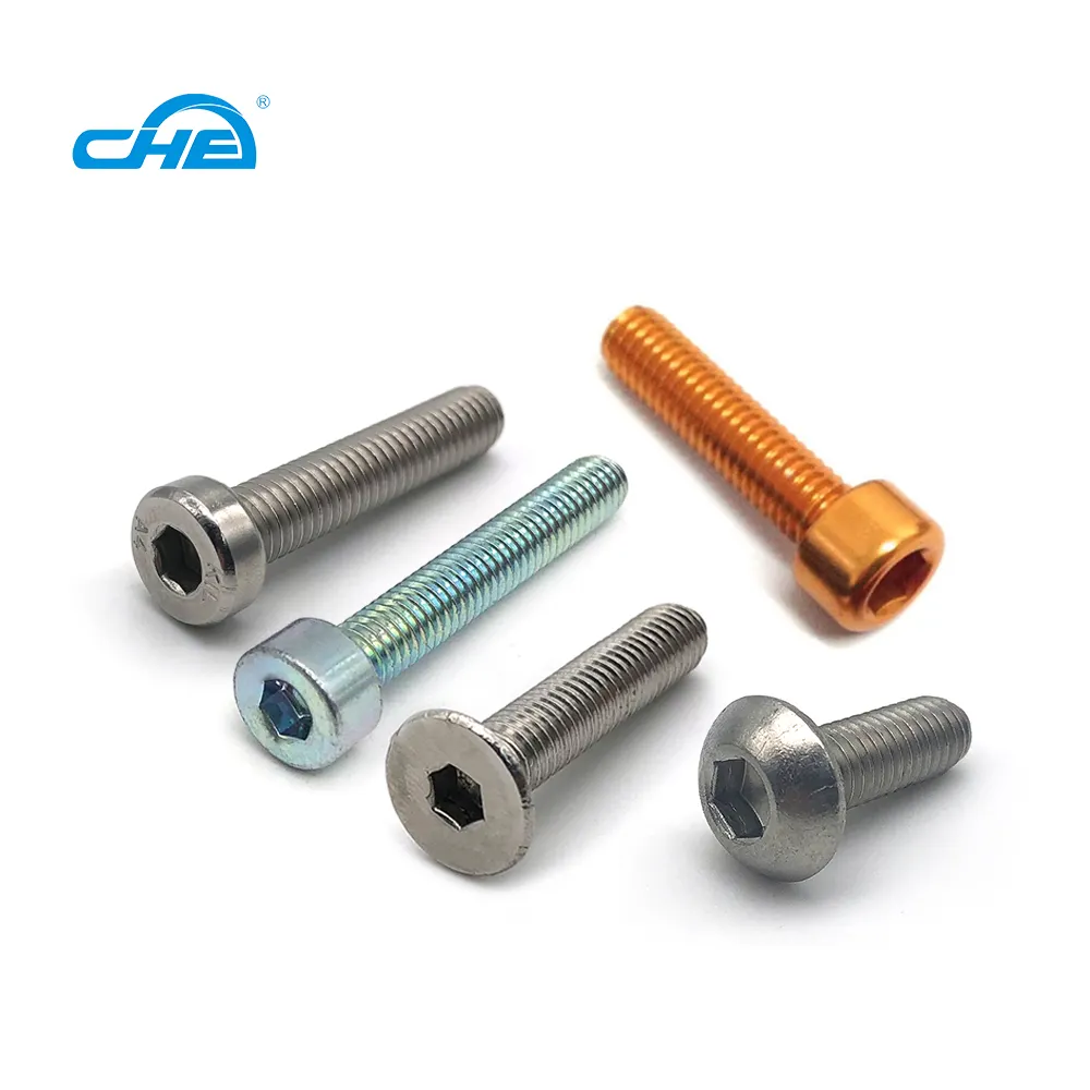 Ổ cắm vít DIN 912 thép không gỉ cờ lê lục giác ổ cắm Bolt Hex allen key vít Metric cup ổ cắm đầu cap mạ kẽm vít