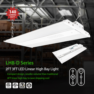 White Anti-glare 3-Power 3-CCT Dip-switch New Design 140lm/w 2FT 3FT <strong>Led</strong> Linear High Bay Light - Product Image 2