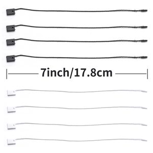 <strong>Hang</strong> <strong>Tag</strong> <strong>String</strong> White 7&quot; 1000Pcs Nylon Snap Lock Pin <strong>Loop</strong> Fastener Hook Ties Easy and Fast to Attach - Product Image 2