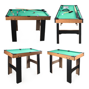 Mesa grande multifuncional Cuatro en Uno para interior, mesa de billar deportiva para niños, fútbol, billar hecho de patas de madera - Product Image 2