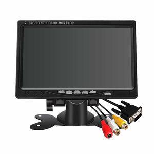 7 Inch VGA Small Size Screen <strong>BNC</strong> AV <strong>Input</strong> <strong>Tft</strong> <strong>LCD</strong> Display <strong>Monitor</strong> <strong>with</strong> Cross for Car Pc Cctv Ccd Camera - Product Image 1