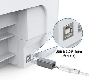 マルチデバイスサポート急速充電タイプCオスからUSB BメスアダプタコンバータタイプBコネクタ電気ピアノプリンタ用 - Product Image 5