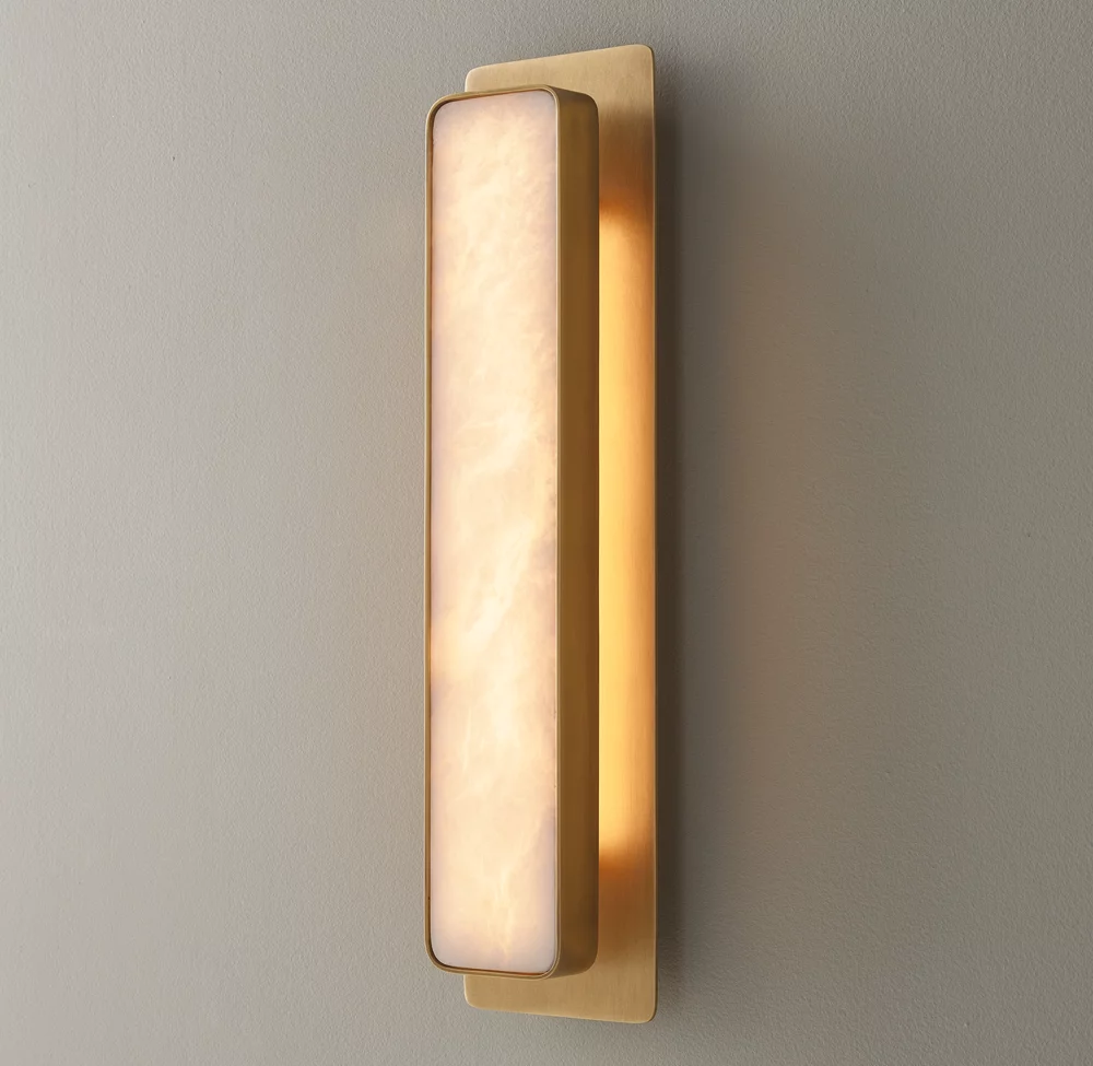 Ottone naturale (5 "W x 3" D x 20 "H) ottone massiccio